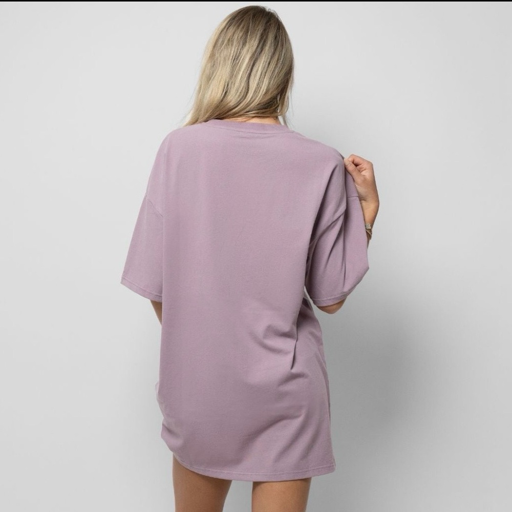 COMFRT Mauve Oversized T Shirt - Picture 2 of 6